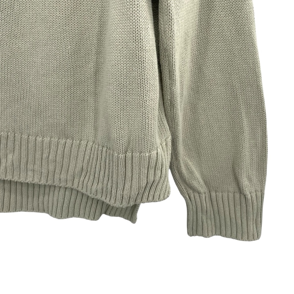 Anthropologie Able Organic Cotton Sage Green Chunky Knit Sweater - Picture 2 of 7